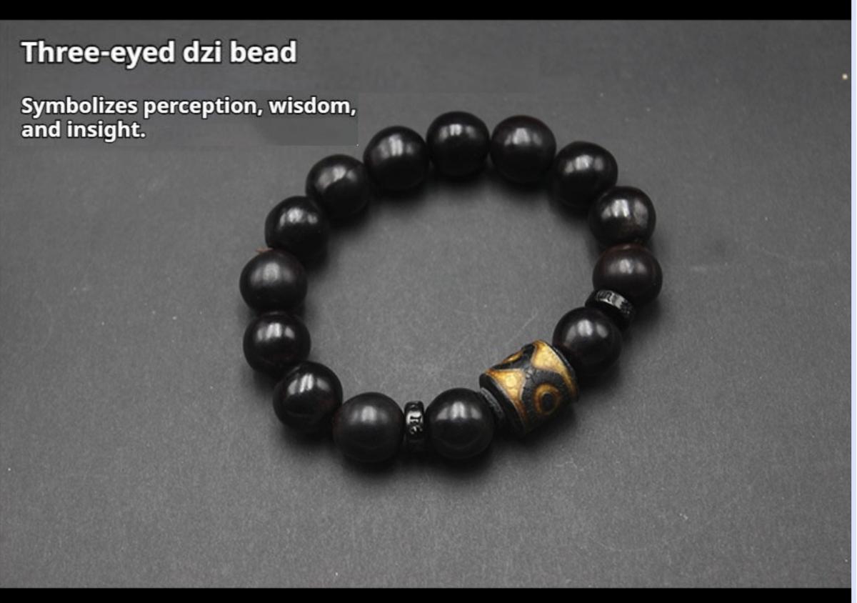 Handcrafted Wild Soapberry Dzi Bead Empowered Luck-Changing Bracelet