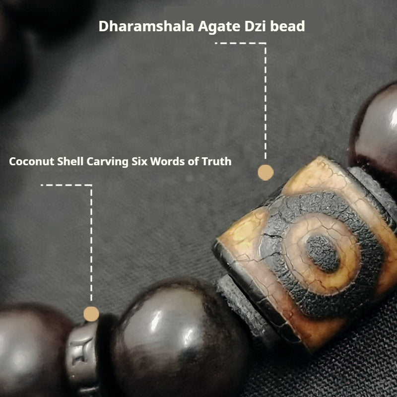 Handcrafted Wild Soapberry Dzi Bead Empowered Luck-Changing Bracelet