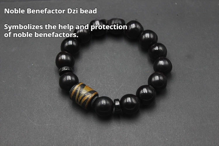 Handcrafted Wild Soapberry Dzi Bead Empowered Luck-Changing Bracelet